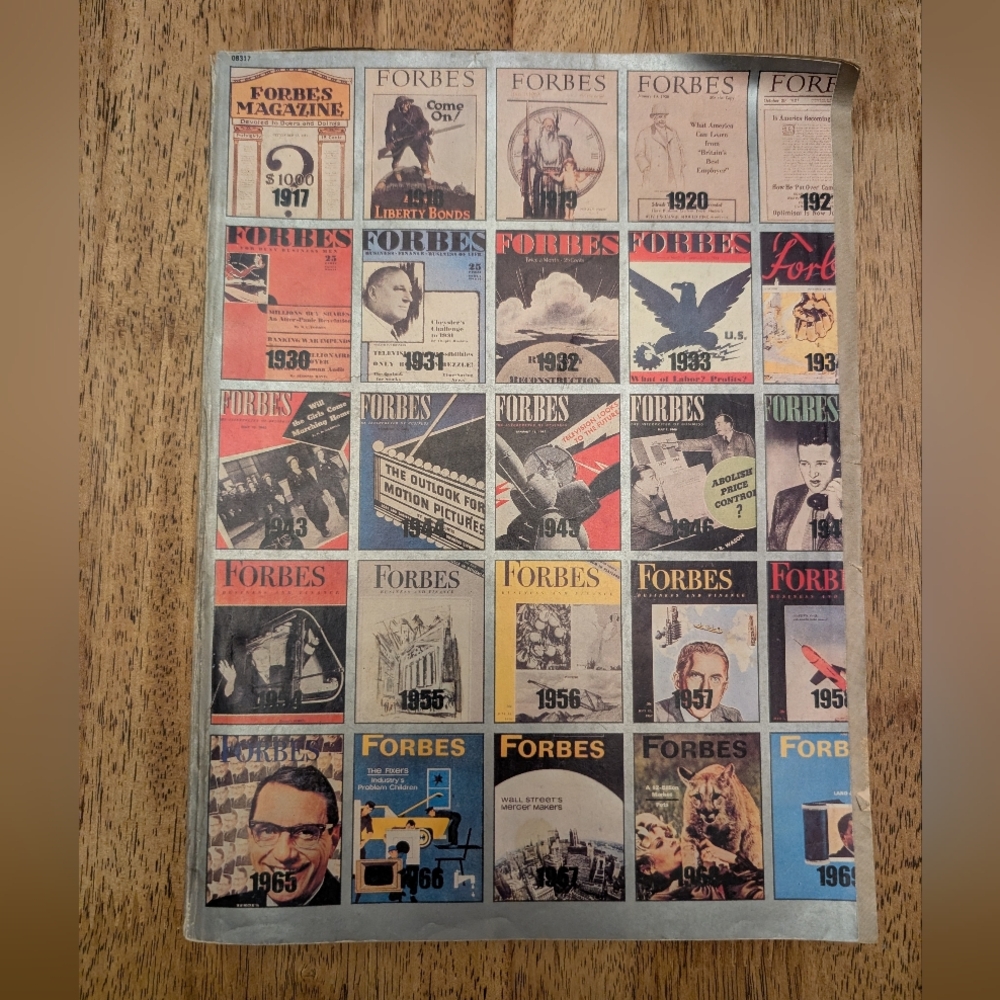 Vintage 1977 Forbes 60th Anniversary Issue Magazine